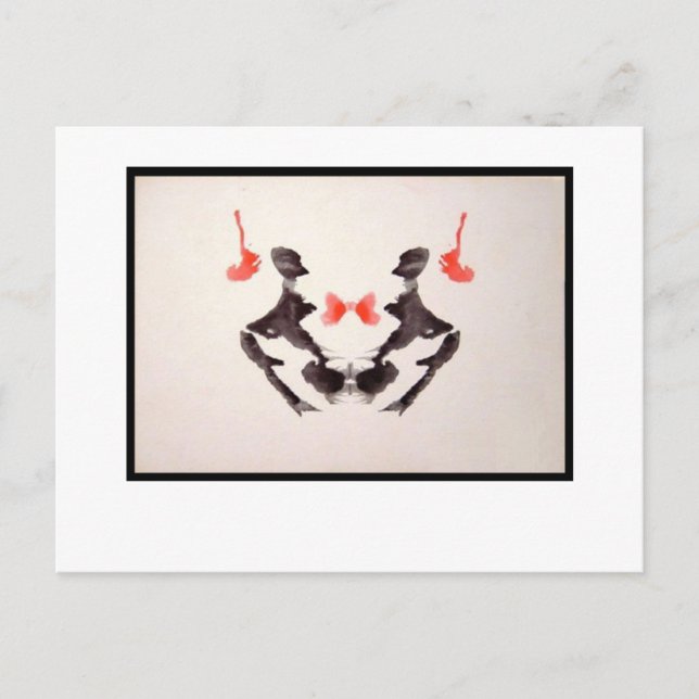Cartão Postal Rorschach Inkblot 3.0 (Frente)