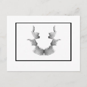 Cartão Postal Rorschach Inkblot 7.0