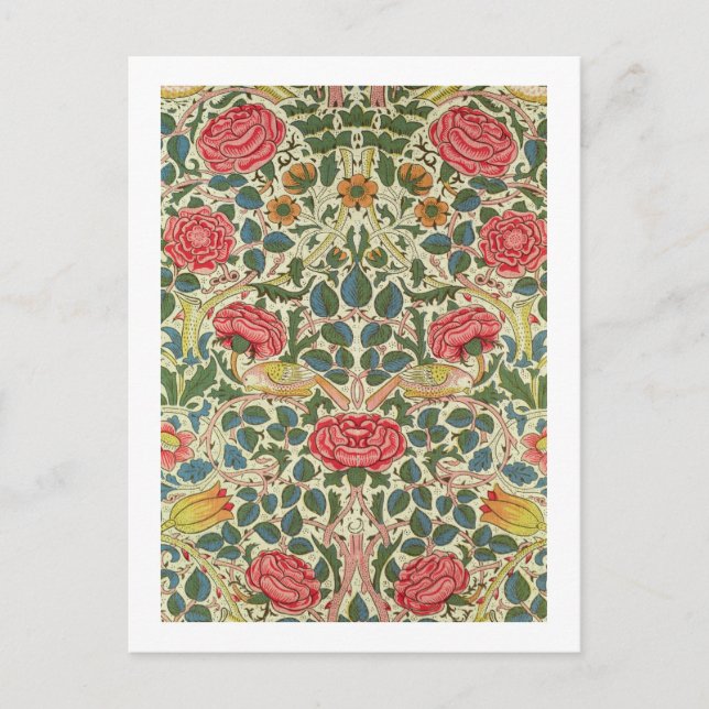 Cartão Postal "Rosa", 1883 (algodão impresso) (Frente)