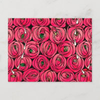 Rosa Art Nouveau Rennie Macintosh Graphic