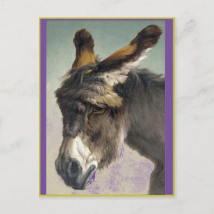 Cartão Postal Rosa Bonheur, A Cabeça de um Burro, Arte Fina, 
