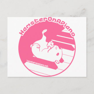 Cartão Postal rosa_branco