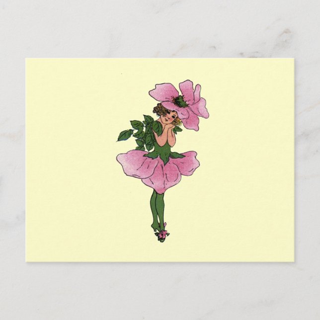 Cartão Postal Rosa Briar (Frente)