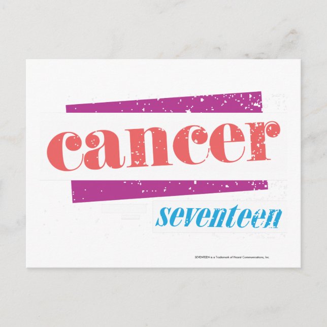 Cartão Postal Rosa cancer (Frente)