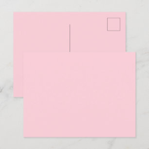 Cartão Postal Rosa Chiclete Bonito E Delicioso Cor Sólida