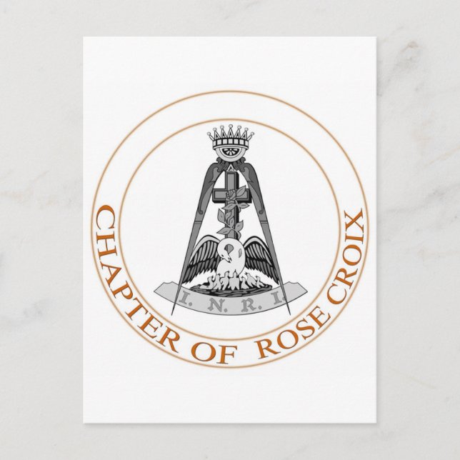 Cartão Postal Rosa Croix Scottish Rite (Frente)