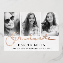 Cartão postal rosa de formando de fotografia