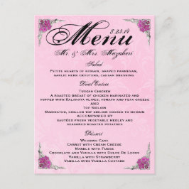 Cartão Postal Rosa de Janto de casamento maravilhoso Obrigado