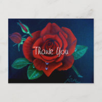 Rosa de pintura de óleo de rosa vermelha