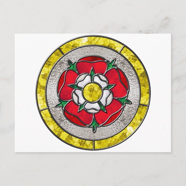 Cartão Postal Rosa de vidro (Frente)
