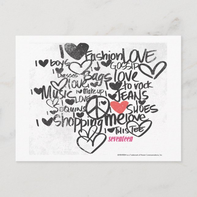 Cartão Postal Rosa dos grafites (Frente)