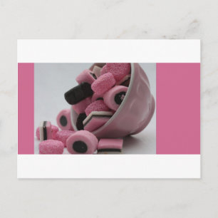 Cartão Postal rosa e doce