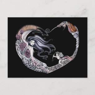 Cartão Postal Rosa Faery