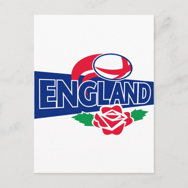 Cartão Postal rosa inglês de rugby ball (Frente)