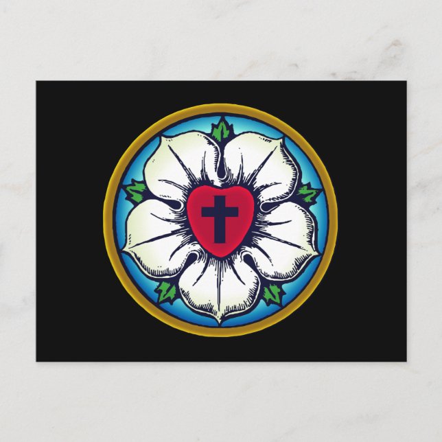 Cartão Postal Rosa Lutheran (Frente)