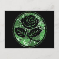 Rosa Silhouette em dificuldades - Verde