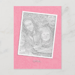 Cartão Postal Rosa Simples