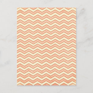 Cartão Postal Rosa Vintage. Padrão de Chevron Retro
