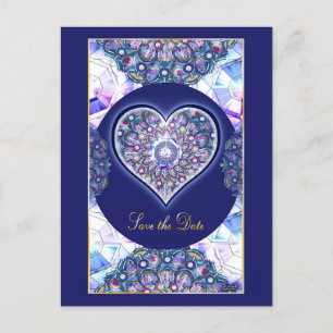 Cartão Postal Rosace Azul