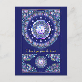 Cartão Postal Rosace Azul