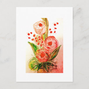 Cartão Postal Rosas