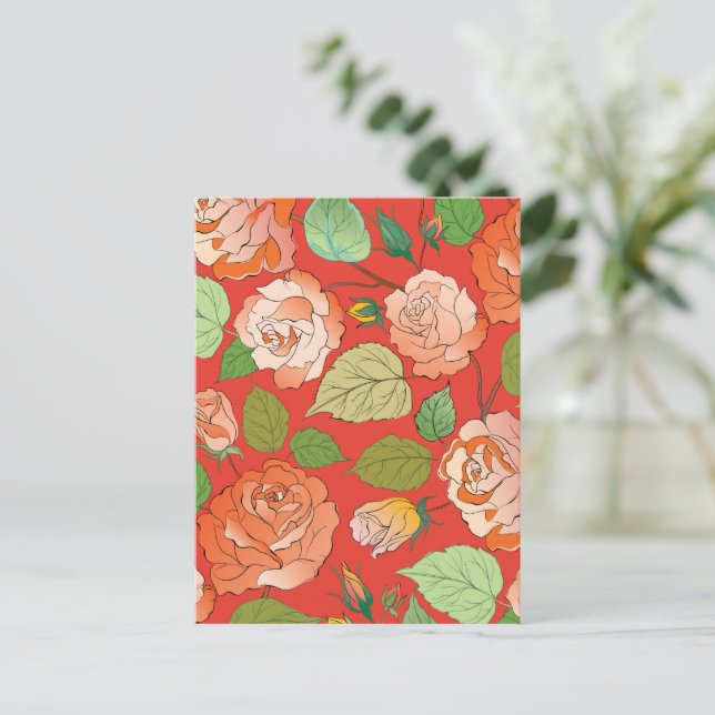Cartão Postal Rosas 26 (Em pé/Frente)