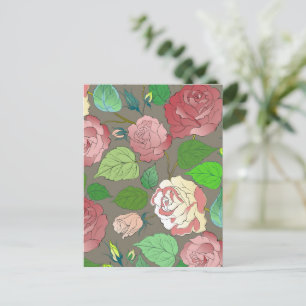 Cartão Postal Rosas 30