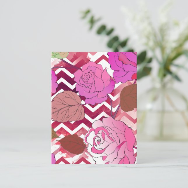 Cartão Postal Rosas 33 (Em pé/Frente)