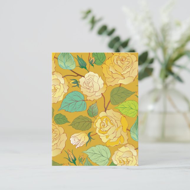 CARTÃO POSTAL ROSAS 7 (Em pé/Frente)