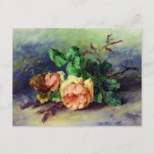 Cartão Postal Rosas antigas