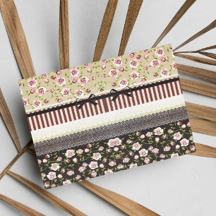 Cartão Postal Rosas Brancas E Rosa Elegantes