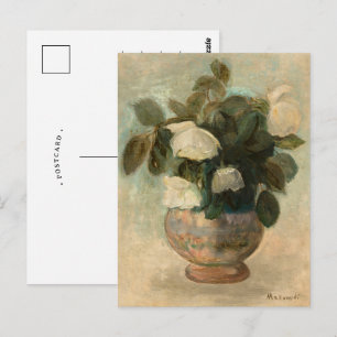 Cartão Postal Rosas Brancas Tadeusz Makowski