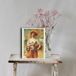 Cartão Postal Rosas de Aux por Emile Vernon