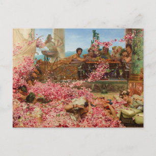 Cartão Postal Rosas de Heliogabalus por Lawrence Alma-Tadema