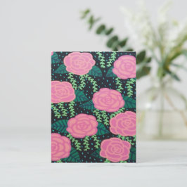 Cartão Postal Rosas de Lixo Rosa