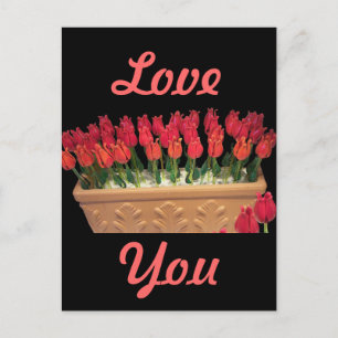 Cartão Postal Rosas de vidro de Murano Venetian