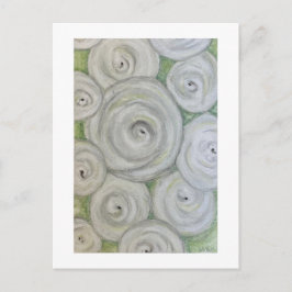 Cartão Postal Rosas desenhados à mão. Arte original