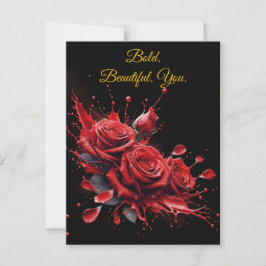 Cartão Postal Rosas em Bloom - Aniversário Elegante
