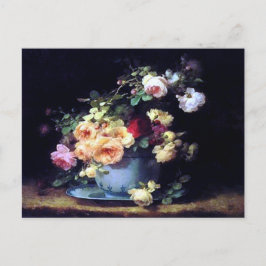 Cartão Postal Rosas em um Cartão-postal de Emilie Vouga