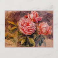 Rosas, famosa pintura de Pierre Renoir, 1910