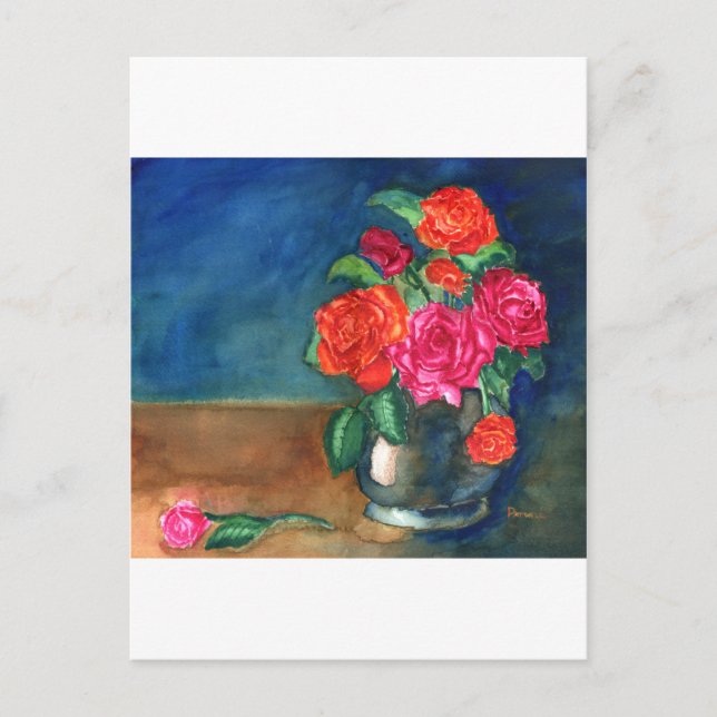 Cartão Postal Rosas para o meu amor (Frente)