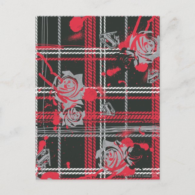 Cartão Postal Rosas Supergirl (Frente)