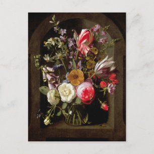 Cartão Postal Rosas, Tulipas e outras Flores