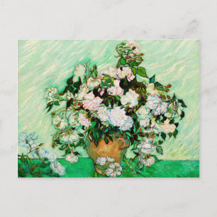 Cartão Postal Rosas Vincent Van Gogh (1890)