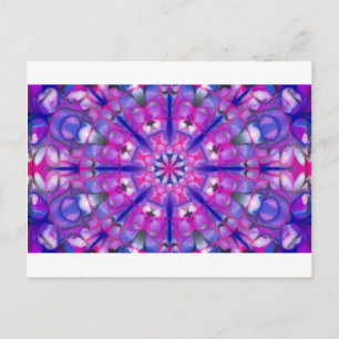 Cartão Postal roseandbluemandala