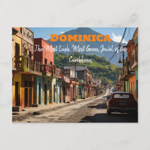CARTÃO POSTAL ROSEAU DOMINICA, DOMÍNICA, A NATUREZA