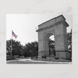 Cartão Postal Rosedale Memorial Arch and Flag, Kansas City, BW