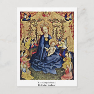 Cartão Postal Rosenhagmadonna Por Stefan Lochner