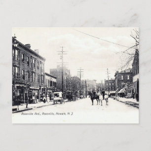 Cartão Postal Roseville, Newark, New Jersey, Vintage