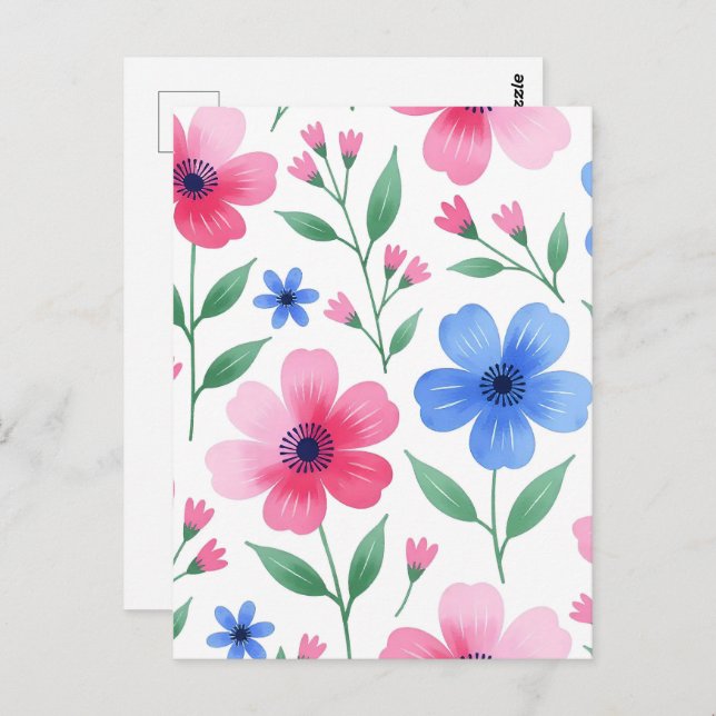 Cartão Postal Rosewater Bloom Delight (Frente/Verso)